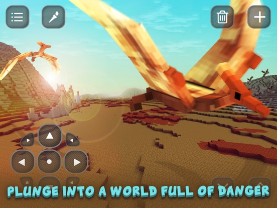 Screenshots of Dino Jurassic Block Craft: Evolution & Exploration for iPad