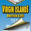 Virgin Islands. Road map. virgin islands map 