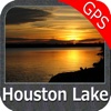 Lake Houston Texas GPS fishing map offline map of texas 
