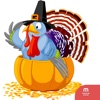 Thanksgiving Turkey Feast Stickers for iMessage pilgrims thanksgiving feast 