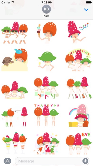 MUSHROOMS! ステッカーのスクリーンショット3 MUSHROOMS! ステッカーのスクリーンショット3
