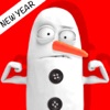 émoticônes 3D animés emojis bonhomme neige emoji