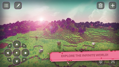 Girls Craft Cube Exploration: Lite Creative Game Screenshot on iOS