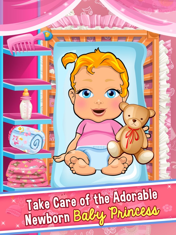 Screenshots of Princess Mommy's New Baby Doctor - my mom newborn salon games for little girl kids for iPad