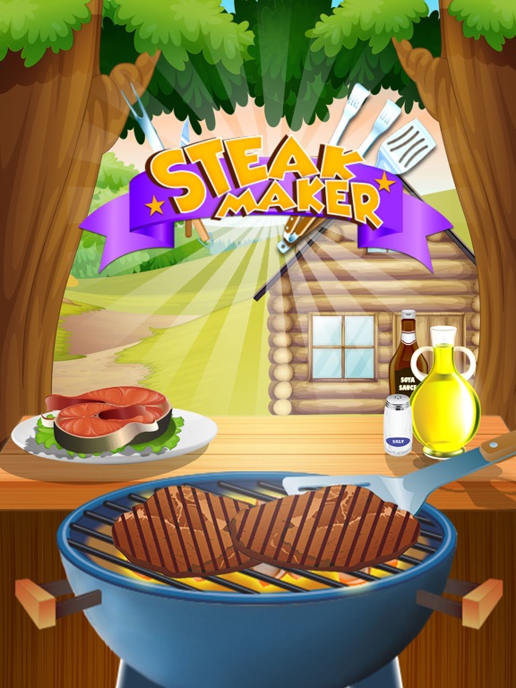 Стейк Maker-барбекю гриль, еда и кухня игра на iPad