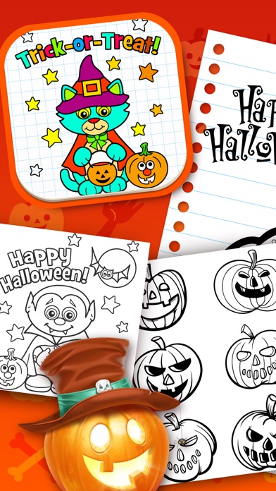 子供 塗り絵 アプリ ハロウィン イラスト とともに ぬりえ 印刷 Iphoneアプリ Applion