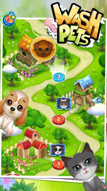 Wash and Treat Pets : help fluffy cats and puppies ! educational Kids Game  - FREE::Appstore for Android