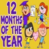 Months Of The Year Learning with Flash Cards and Sounds-A Toddler Calendar Learning learning connection 