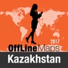 Kazakhstan Offline Map and Travel Trip Guide kazakhstan map 