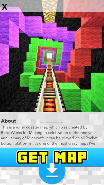 Roller Coasters in MINECRAFT PE Pocket Edition Map by Alex Rastorgouev