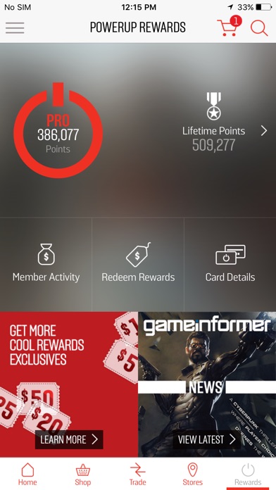 gamestop powerup rewards number already active