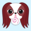 Red Sable Japanese Chin Stickers for iMessage japanese chin 
