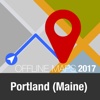 Portland (Maine) Offline Map and Travel Trip Guide map of maine 