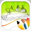 Ship Game - Ship Coloring Book hamburg ship 