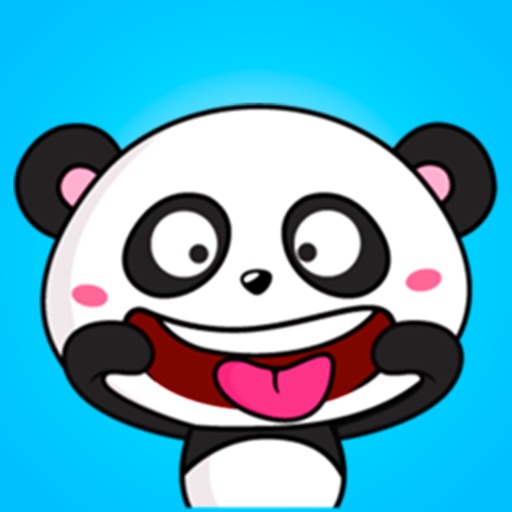 Crazy Panda Stickers by Yerzhan Tleuov