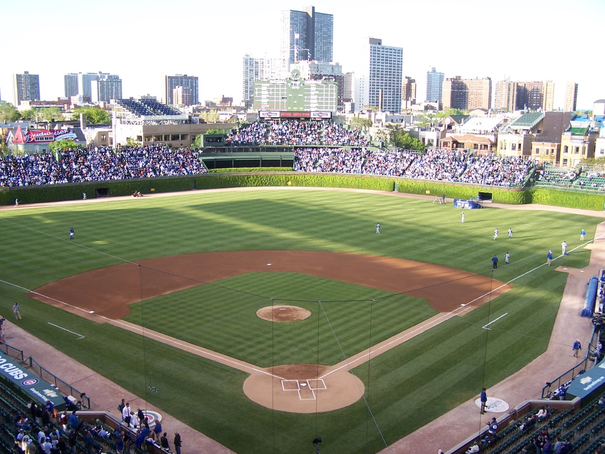Wrigley Field, home of the Chicago Cubs, is officially designated